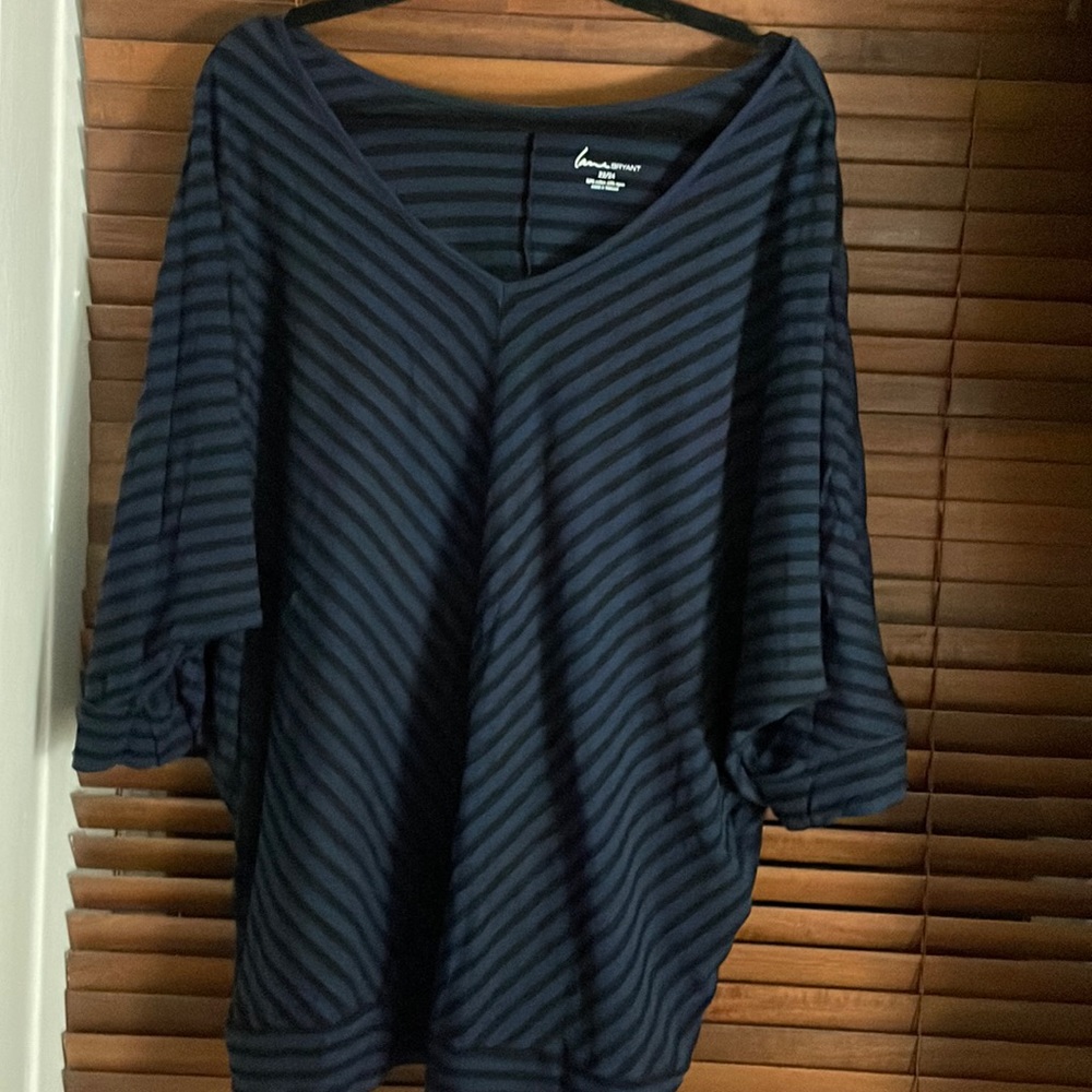 Blue Striped Blouse